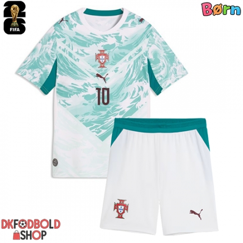 Portugal Bernardo Silva #10 Udebanesæt Børn VM 2026 Kort ærmer (+ korte bukser)